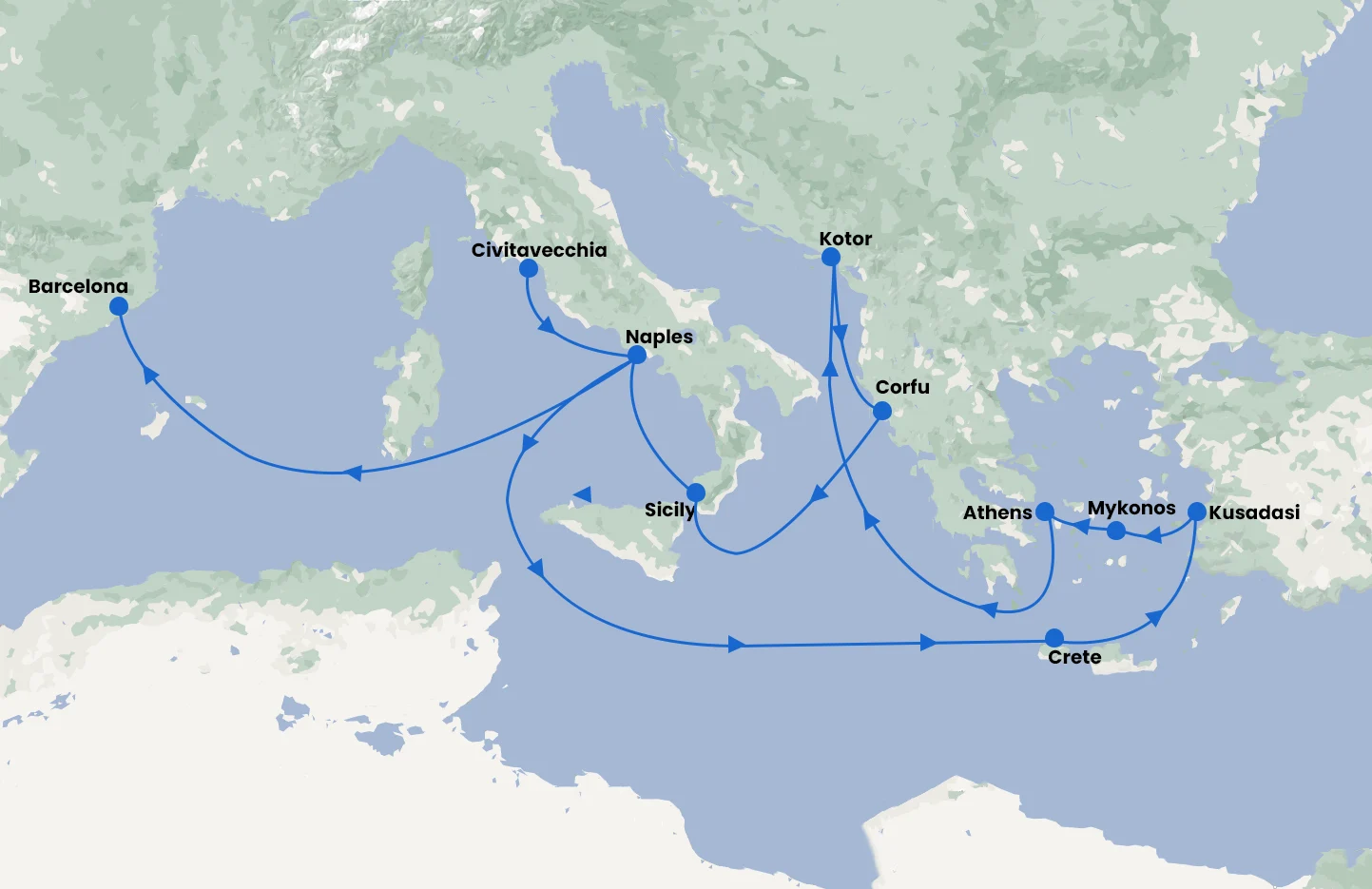 Ancient Wonders - Rome to Barcelona - with Sun Princess